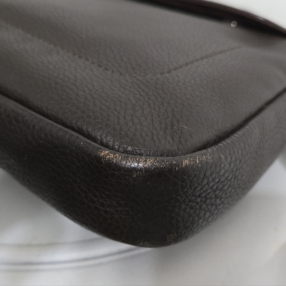 EUC Longchamp Brown Leather Shoulder Bag - Picture 6 of 14